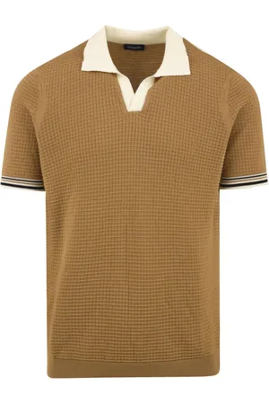 DRUMOHR Top, Herre, Brun, L, Brun Polo T-shirt Model D0G146W