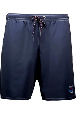 Paul & Shark Badetøj, Herre, Blå, M, Polyester, Blå Polyester Badeshorts