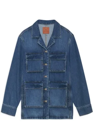ANINE BING Jakke, Dame, Blå, XS, Denim, Artic Denim Jakke