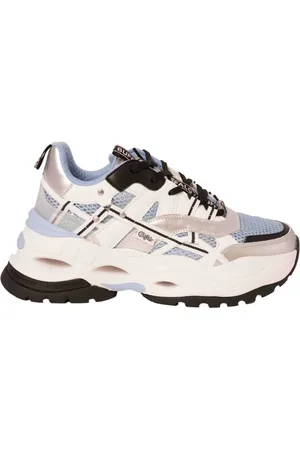 Buffalo Sko, Dame, Flerfarvet, 40 EU, Triplet Hollow Lyseblå Sneakers