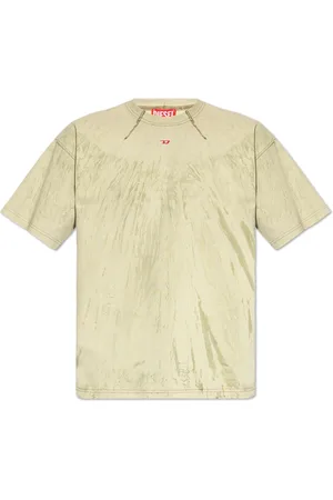 Diesel Top, Herre, Grøn, S, Bomuld, T-Cos T-shirt med logo