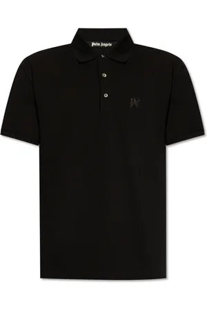 Palm Angels Top, Herre, Sort, XS, Bomuld, Polo Shirt med Logo