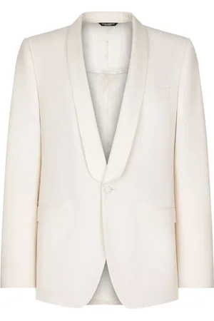 Dolce & Gabbana Jakke, Herre, Hvid, M, Uld, Blazers