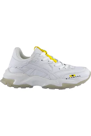 John Richmond Sko, Herre, Hvid, 43 EU, Læder, Hvide Læder Sneakers