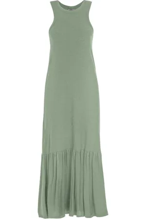 Deha Kjole, Dame, Grøn, L, Bomuld, Midi Dresses