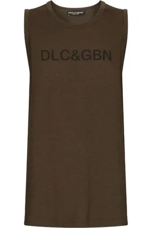 Dolce & Gabbana Top, Herre, Brun, M, Bomuld, Straight Bukser