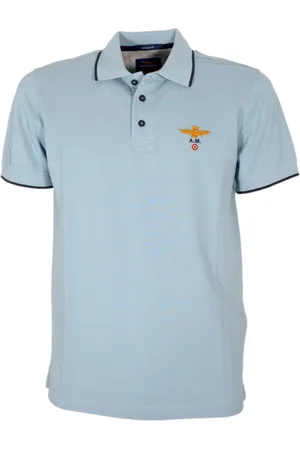 Aeronautica Militare Top, Herre, Blå, 3XL, Bomuld, Bluser