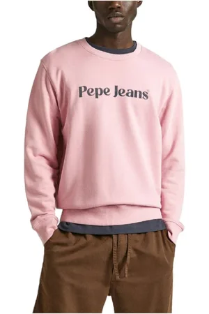 Pepe Jeans Sweathshirts & Hoodies, Herre, Lyserød, 2XL, Bomuld, Sweatshirts