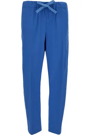 SEMICOUTURE Bukser, Dame, Blå, S, Bomuld, Slim-fit Bukser