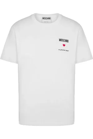 Moschino Top, Herre, Hvid, M, Bomuld, T-shirts