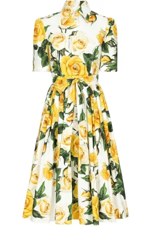 Dolce & Gabbana Kjole, Dame, Flerfarvet, XS, Bomuld, Summer Dresses
