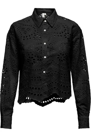 ONLY Bluser & Skjorter, Dame, Sort, S, Bomuld, Bluser