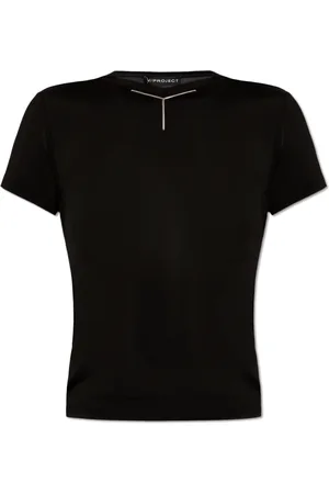 Y / PROJECT Top, Dame, Sort, S, T-shirt med logo