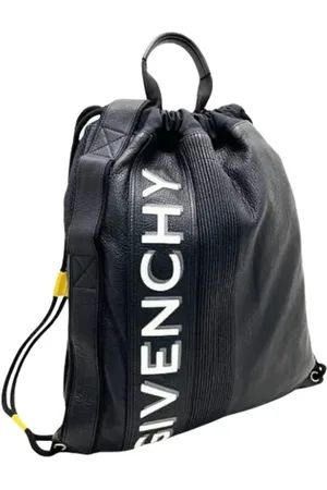 Givenchy Pre-owned, Dame, Sort, ONE SIZE, Tyl, Pre-owned Laeder rygsaekke