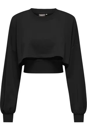 ONLY Sweathshirts & Hoodies, Dame, Sort, L, Bomuld, Sweatshirts