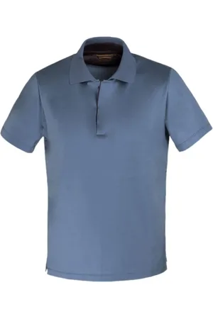 MOORER Top, Herre, Blå, M, Bomuld, Tops