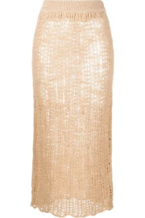 Cult Gaia Nederdel, Dame, , XS, Uld, Midi Skirts
