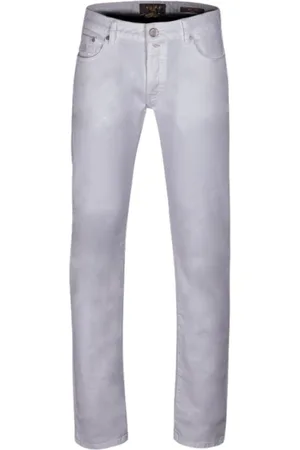 MOORER Bukser, Herre, Hvid, W34, Denim, Bukser