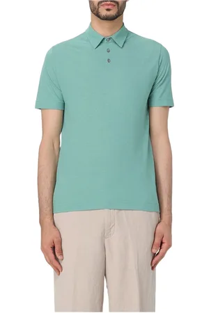 ZANONE Top, Herre, Grøn, 3XL, Bomuld, Polo Bluser