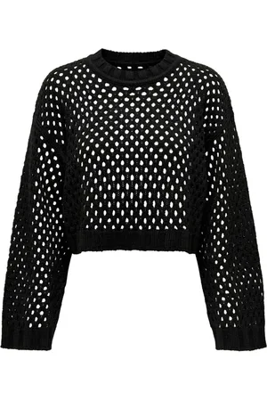 ONLY Top, Dame, Sort, L, Uld, Long Sleeve Tops