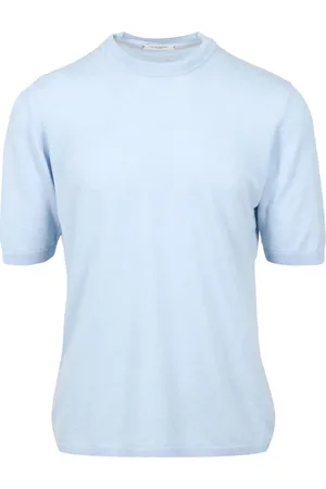 Paolo Pecora Strik, Herre, Blå, L, Bomuld, T-shirts