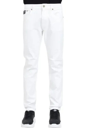 VERSACE Jeans, Herre, Hvid, W35, Uld, Slim-fit Jeans