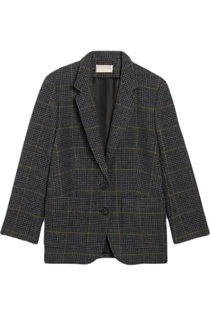 Vanessa Bruno Jakke, Dame, Grå, M, Uld, Oversized Uld Blazer
