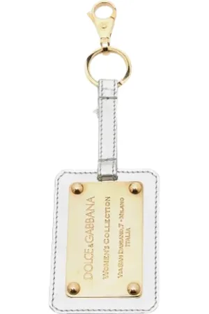 Dolce & Gabbana Pre-owned, Dame, Gul, ONE SIZE, Tyl, Pre-owned Laeder ngleholdere