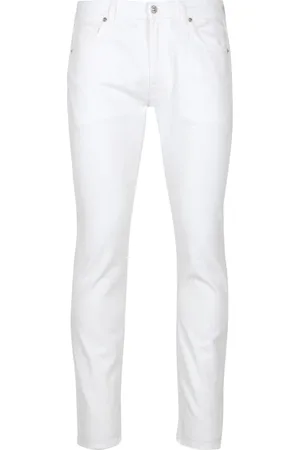 Mauro Grifoni Jeans, Herre, Hvid, W30, Bomuld, Slim-fit Jeans