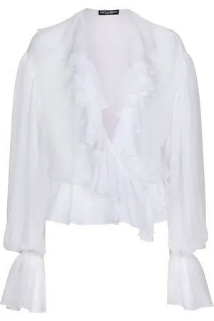 Dolce & Gabbana Bluser & Skjorter, Dame, Hvid, S, Blouses