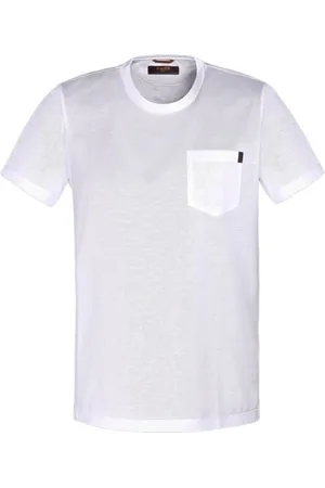 MOORER Top, Herre, Hvid, 3XL, Bomuld, Knitwear