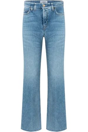Cambio Jeans, Dame, Blå, L, Bomuld, Flared Jeans