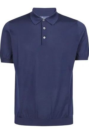 DRUMOHR Top, Herre, Blå, 2XL, Bomuld, Polo Bluser