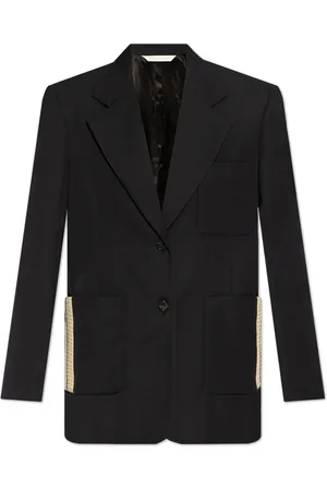 Palm Angels Jakke, Dame, Blå, 2XS, Blazer med lommer
