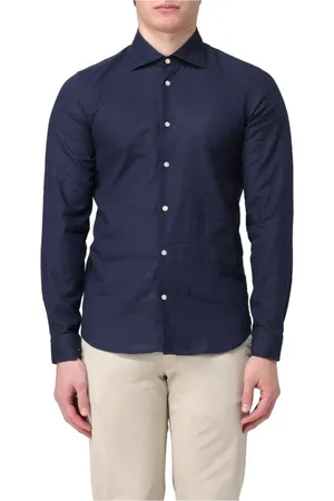 Manuel Ritz Skjorte, Herre, Blå, 4XL, Bomuld, Casual Bluser