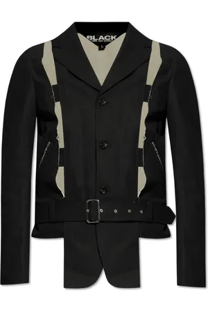 Comme des Garçons Jakke, Herre, Sort, M, Uld, Jakke med Blazer Motiv