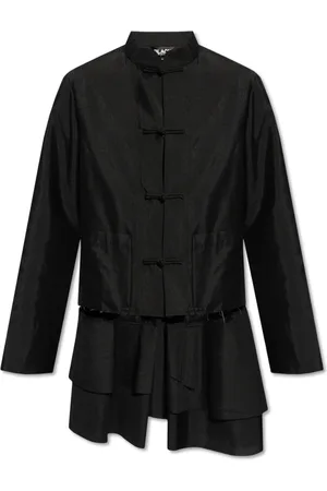 Comme des Garçons Jakke, Herre, Sort, M, Uld, Blazer med stående krave