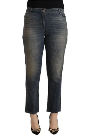 Twin-Set Jeans, Dame, Blå, W27, Bomuld, Slim-fit Jeans