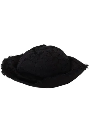 Dolce & Gabbana Tilbehør, unisex, Sort, 57 CM, Bomuld, Hats