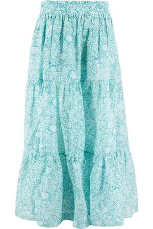 MC2 SAINT BARTH Nederdel, Dame, Blå, M, Bomuld, Maxi Skirts