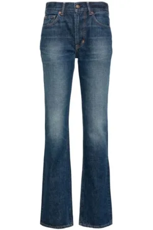 Tom Ford Jeans, Dame, Blå, W26, Bomuld, Boot-cut Jeans