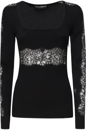 Dolce & Gabbana Bluser & Skjorter, Dame, Sort, M, Bomuld, Blouses