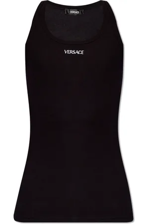VERSACE Top, Herre, Sort, 3XL, Bomuld, Ærmeløs T-shirt