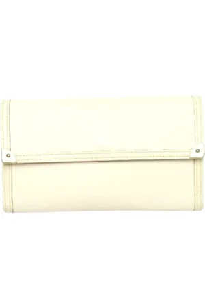 LOUIS VUITTON Pre-owned, Dame, Hvid, ONE SIZE, Tyl, Pre-owned Laeder punge