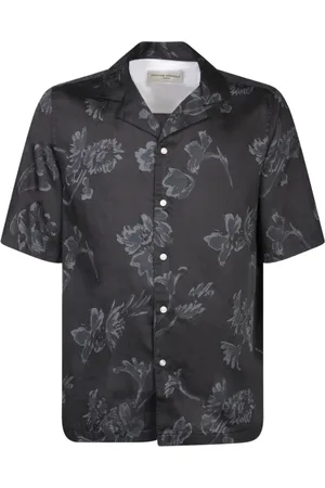 OFFICINE GENERALE Skjorte, Herre, Sort, S, Bomuld, Short Sleeve Bluser