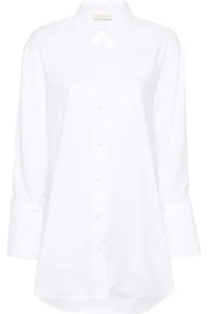 Twin-Set Bluser & Skjorter, Dame, Hvid, S, Bomuld, Optisk Hvid Skjorte