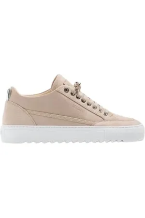 Mason Garments Sko, Herre, , 46 EU, Læder, Luksus lædersneaker i fløde