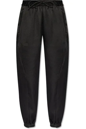 Y-3 Bukser, Dame, Sort, S, Uld, Sweatpants med logo