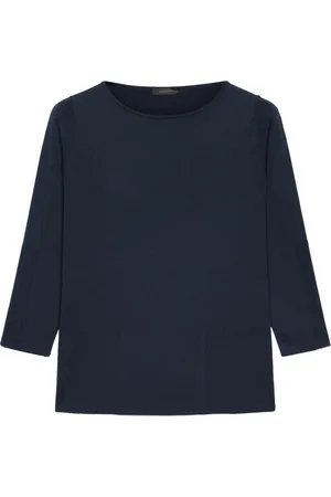 Elena Miro Top, Dame, Blå, M, Uld, Sweatshirts