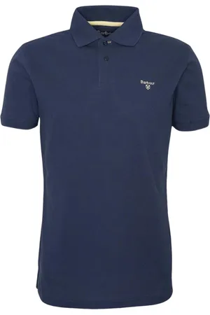 Barbour Top, Herre, Blå, S, Uld, Stilfulde T-shirts og Polos